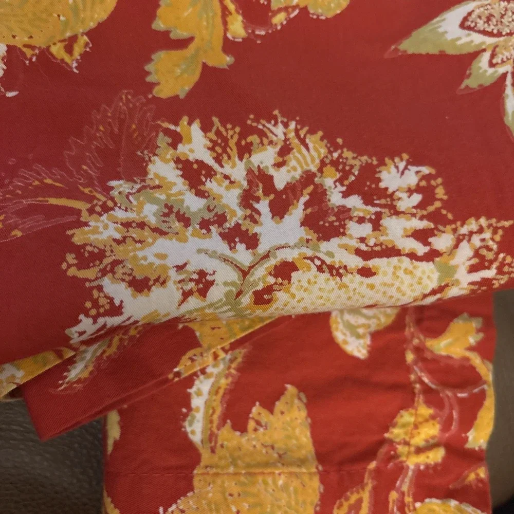 Sur La Table‎ Napkins Cotton Floral Red Of 4